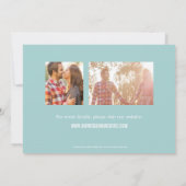 Foto Showcase Save the Date - Blau (Rückseite)