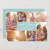 Foto Showcase Save the Date - Blau (Vorne/Hinten)