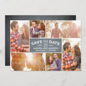 Foto Showcase Save the Date - Chalkboard (Vorne/Hinten)