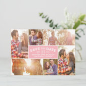 Foto Showcase Save the Date - Rosa (Stehend Vorderseite)