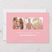 Foto Showcase Save the Date - Rosa (Rückseite)