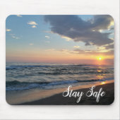 Foto "Sicherer benutzerdefinierter Text" bleibe Mousepad (Vorne)