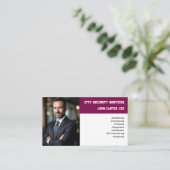 Foto-Sicherheitsschutz anpassbar Visitenkarte (Stehend Vorderseite)