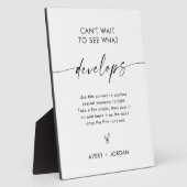 Foto-Sign für Hochzeiten, Hochzeitsspiele für Foto Fotoplatte (Seite)