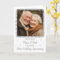 Foto Silberhochzeit 25 Jahre Karte