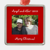 Foto Silbernes Ornament (Vorne)