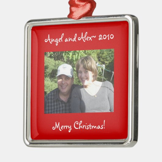 Foto Silbernes Ornament (Links)