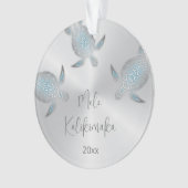 FOTO Silberschildkröten | Mele Kalikimaka or Ornament (Vorderseite)
