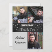 Foto Silver Abschluss Danke, dass Sie die Karte (Vorderseite)