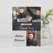 Foto Silver Abschluss Danke, dass Sie die Karte (Stehend Vorderseite)