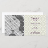 Foto Silver Baby Birth Ankündigung Foto-Karten (Vorne/Hinten)