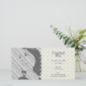 Foto Silver Baby Birth Ankündigung Foto-Karten (Stehend Vorderseite)