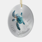 FOTO Silver Turtle | Mele Kalikimaka | Keramik Ornament (Rechts)