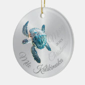 FOTO Silver Turtle | Mele Kalikimaka | Keramik Ornament (Links)