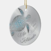 FOTO Silver Turtle | Mele Kalikimaka | Keramik Ornament (Rechts)