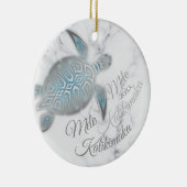 FOTO Silver Turtle | Mele Kalikimaka | Keramik Ornament (Rechts)