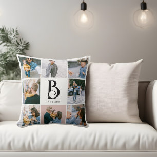 Foto Simple Chic Monogram Kissen