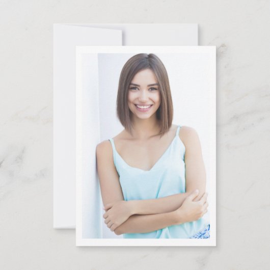 FOTO Simple Elegante Eucalyptus Foliage Abschluss Dankeskarte (Rückseite)