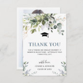 FOTO Simple Elegante Eucalyptus Foliage Abschluss Dankeskarte (Vorne/Hinten)