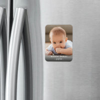 Foto & Simple White Text Unique Modern Keepsake