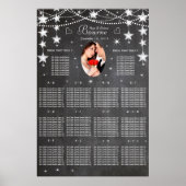 Foto-Sitzkarte für Retro-Stars Poster (Vorne)