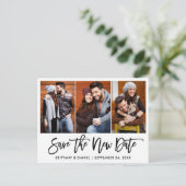 Foto "Skript 3" Rette Neues Datum Postkarte (Stehend Vorderseite)