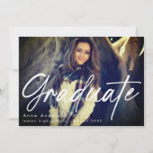 Foto-Skript Benutzerdefinierter Abschluss Grad Ankündigung (Vorderseite)