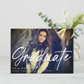 Foto-Skript Benutzerdefinierter Abschluss Grad Ankündigung (Stehend Vorderseite)