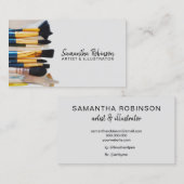 Foto-Skript für moderne Illustratoren Visitenkarte (Vorne/Hinten)