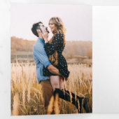 Foto-Skript Hochfahren speichern Sie die Datumskar Dreifach Gefaltete Einladung (Innen Erste Seite)