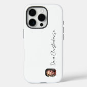 Foto-Skript moderne minimalistisch schwarz stilvol Case-Mate iPhone Hülle (Rückseite)