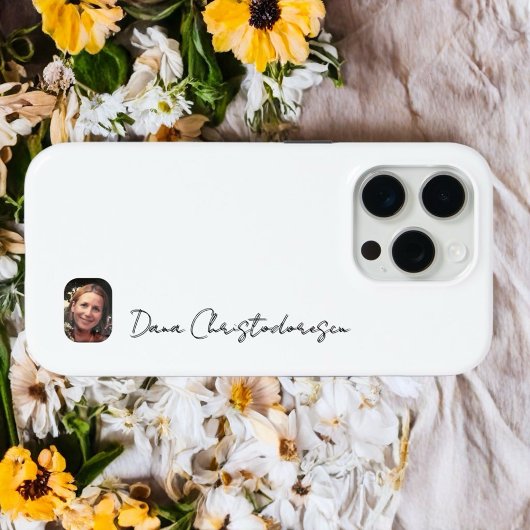 Foto-Skript moderne minimalistisch schwarz stilvol Case-Mate iPhone Hülle