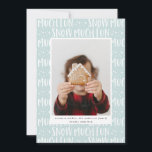 Foto-Skripttext in modernem Design<br><div class="desc">Joyful Foto Skript Text moderne Urlaubskarte. Die Hintergrundfarbe kann geändert werden,  um das Foto in Anzug zu bringen. Teil einer lustigen,  winterlichen Ferienkollektion.</div>