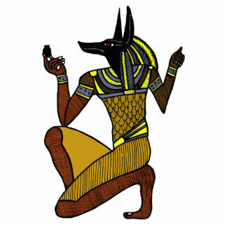 Foto-Skulptur KniensAnubis Freistehende Fotoskulptur