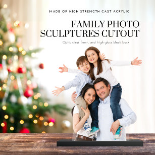 Foto-Skulpturen der Familie Cutout Freistehende Fotoskulptur