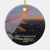 Foto Sky Cool Sunrise Flight, Luftfahrt Keramik Ornament (Vorne)