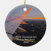 Foto Sky Cool Sunrise Flight, Luftfahrt Keramik Ornament (Hinten)