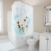 *~* Foto SKY Pink Blume FLORAL AR15 Duschvorhang (Beispiel)