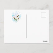 *~* Foto SKY Pink Blume FLORAL AR15 Postkarte (Rückseite)