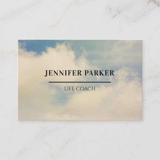 Foto Sky Visitentenkarte Visitenkarte (Vorderseite)