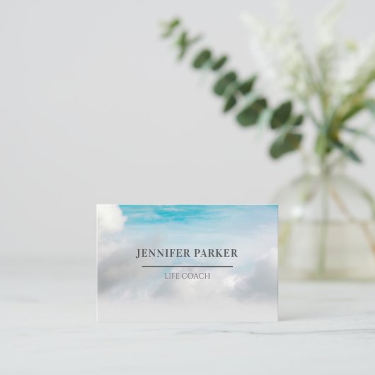 Foto Sky Visitentenkarte Visitenkarte (Stehend Vorderseite)