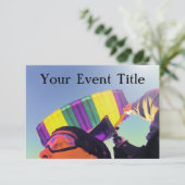 Foto-Skydiver Einladung (Stehend Vorderseite)