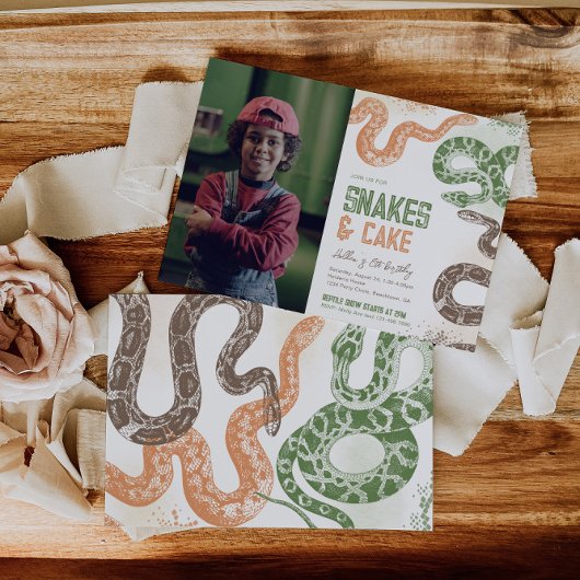 Foto Snake Geburtstagseinladungen Einladung