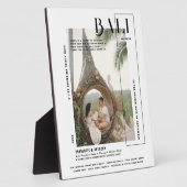 Foto Snapshot | Modern Print Travel Keepake Fotoplatte (Seite)