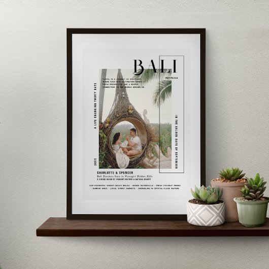 Foto Snapshot | Modern Print Travel Keepake Poster