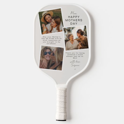 Foto Snapshot Mütter Day Pickleball Schläger (Rückseite)