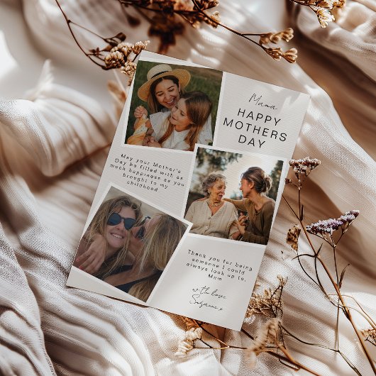 Foto Snapshot Mütter Tageskarte Feiertagskarte
