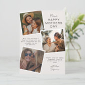 Foto Snapshot Mütter Tageskarte Feiertagskarte (Stehend Vorderseite)