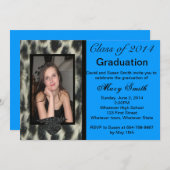 Foto Snow Leopard Abschluss Einladung (Vorne/Hinten)