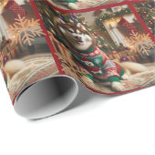 Foto Snowflake Geschenkpapier (Rolleneckpunkt)